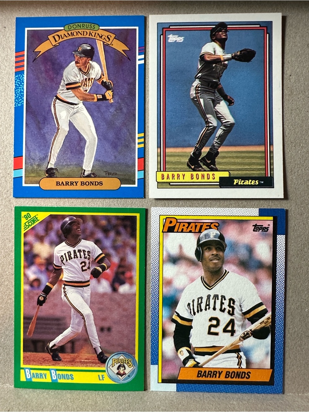 Barry Bonds/Bonilla/Van Slyke/Drabek Pirates lot of 20 - Picture 2 of 15